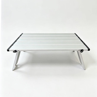 Table pliante moderne en alliage d'aluminium pour l'extérieur, idéale pour la plage, le camping et les pique-niques