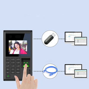Máquina de control de acceso de asistencia integrada 1500-Huella digital 500-Face 100K-Record Pantalla de 2,8 "Producto de control de acceso biométrico - Product Image 4