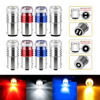 S25 LED-Glühbirne BA15S BAY15D 1156 1157 P21W P21/5W R5W R10W Auto-Brems-, Rückfahr- und Blinkleuchte Rot Weiß