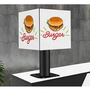 Creative Wifi Customized Hd Effects 3d Smart Video Advertising Magic 5-faces Shape Indoor Outdoor Led Cube Display