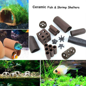 Decorazione per Acquario in Ceramica <span class=keywords><strong>Viola</strong></span> Ecologica 1,5L per Allevamento di Pesci e Gamberetti, Grotta Nascondiglio per Uso Interno/Esterno - Product Image 2