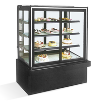 Refroidisseur de vitrine d'affichage de gâteau de refroidissement haute efficacité de conception verticale de luxe à base de