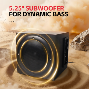 Microlab TMN1BT 2.1 5.3 Activo, 32W RMS de Salida, Subwoofer de Graves Profundos de 5.25 Pulgadas para Cine en Casa, Computadora y Reproductor de Audio Portátil - Product Image 3