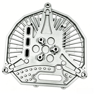 Plaque arrière de dissipateur thermique en aluminium moulé sur mesure OEM, usinage CNC, perçage par électroérosion, plaque de montage de ventilateur de moteur, équipement d'automatisation - Product Image 2