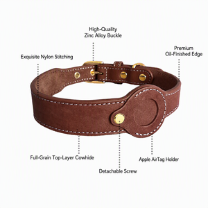 Collier GPS de luxe personnalisé en cuir pour <span class=keywords><strong>chien</strong></span> et chat, étanche, avec logo, détachable, anti-perte, pour suivi des chiots - Product Image 2