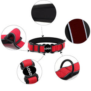 <span class=keywords><strong>Collar</strong></span> de perro de alta resistencia Entrega rápida <span class=keywords><strong>Collar</strong></span> de perro reflectante táctico mediano grande de nailon ajustable para todas las razas - Product Image 3