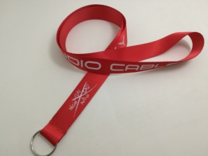 Lanière en polyester avec ruban pour la sensibilisation au <span class=keywords><strong>cancer</strong></span> du <span class=keywords><strong>sein</strong></span>, avec crochet et impression de logo personnalisé, écologique, 2 cm x 90 cm - Product Image 3