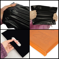 Sac à provisions en plastique découpé biodégradable personnalisé 100% recyclable poignée réutilisable en HDPE pour transporter des cadeaux artisanat sac «merci»