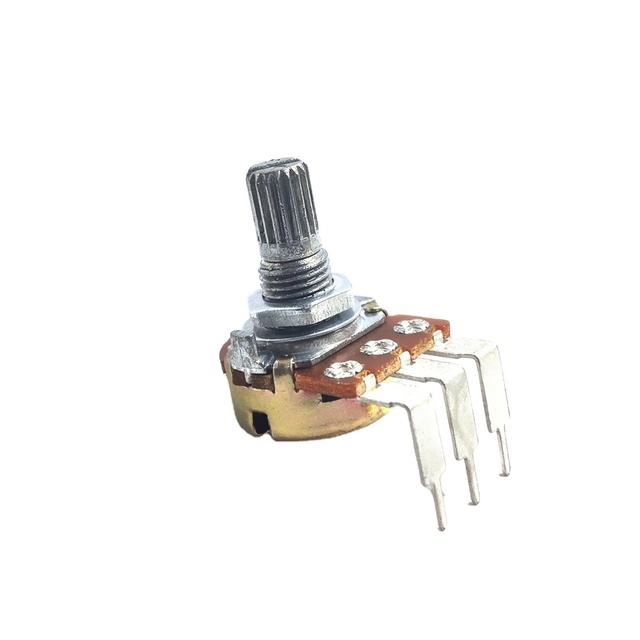 Beelee Potentiometer 3 Pin Rotary Adjustable Potentiometer with Switch B1K B10K 50K