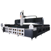 Machine de fraisage CNC 3 axes à cadre épais soudé robuste pour le transport ferroviaire et la fabrication de moules en bakélite et nylon de grande taille