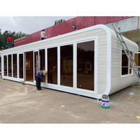 Casa Prefabricada Moderna de Lujo Tipo Cabaña Apple de 20 pies/40 pies, Oficina Modular para Exteriores, Casa Móvil Impermeable