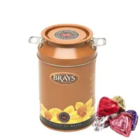 ミルクチョコレートキャンディークッキーを包装するためのカスタムデザイン装飾金属ミルク缶