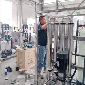 Machine de production d'eau minérale pour usine de boissons, machine de purification d'eau, <span class=keywords><strong>réservoir</strong></span> FRP 1000LPH, unité de fonctionnement intelligente - Product Image 4