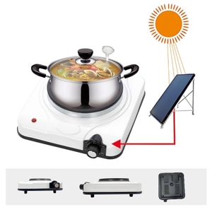 <span class=keywords><strong>Plaque</strong></span> chauffante électrique solaire portable, cuisinière à brûleur unique pour le camping en plein air, les camping-cars et l'utilisation hors réseau - Product Image 5