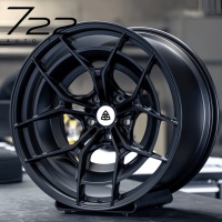 Rines Forjados 722Auto de 18-24 Pulgadas, Ligeros, Cóncavos Profundos, 5x112 5x120 5x114.3, Negro Satinado para BMW M Performance, Audi RS, Mercedes