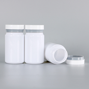 120ml Customized White Capsule Bottle Pharmaceutical <b>Packaging</b> PET <b>Plastic</b> For Health Products With Screw Cap Customized Lid - Product Image 4