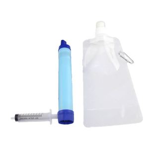Portable Camo Water Filter Straw Kit Outdoor Survival Clean Sip Reusable Reverse Osmosis Membrane Bulk <b>Camping</b> Solution - Product Image 2