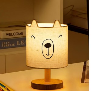 Lampe de table <span class=keywords><strong>Atmosphera</strong></span> Cat pour enfants, en bois, moderne, pour chambre à coucher, LED blanc chaud, à brancher, à intensité variable, taille moyenne, CRI 80 élevé - Product Image 6