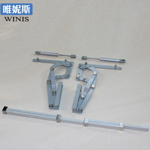 Support de porte pneumatique translational Winis en alliage d'aluminium D-2903 pour armoires et meubles - Product Image 1