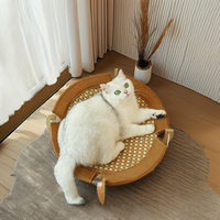 Haute qualité respirant petit bois surélevé hamac pour animaux de compagnie solide maille été chiot chat lit en gros chien chat lit
