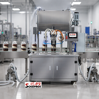 Machine de remplissage automatique Solidpack pour beurre de cacahuète, sauce chocolat, mayonnaise et crème bicolore