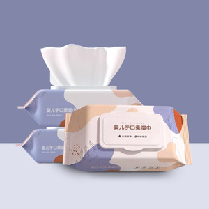 Grand paquet de lingettes pour les mains et la bouche des bébés avec couvercle, lingettes nettoyantes jetables pour enfants pour usage domestique - Product Image 3