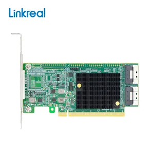 Card PCIe 4.0x16 ke dua port 2 * SlimSAS SFF-8654 8I Retimer Riser kartu adaptor