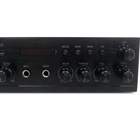 Amplificateur PA avec lecteur MP3 USB pour fêtes à domicile, réunions, karaoké, 2 canaux, écho, télécommande, sortie haut-parleur
