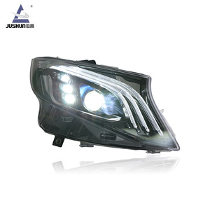 ชุดไฟหน้า Mercedes-Benz Vito เลนส์ LED ไฟวิ่งกลางวัน สไตล์ Maybach 12000 ลูเมน 12V - Product Image 3
