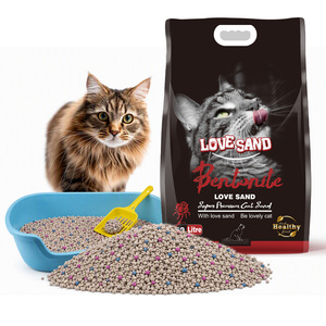 Sable cristallin de bentonite de sodium Arena Para Gatos, parfum frais 20 jours, pour l'élimination facile des déjections des chats, idéal pour les nouveaux propriétaires, programme de commande en gros - Product Image 1