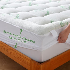 جودة عالية جودة عالية تنفس أعلى 2 بوصة الخيزران مبطن حجم الملك لفندق المنزل - Product Image 4