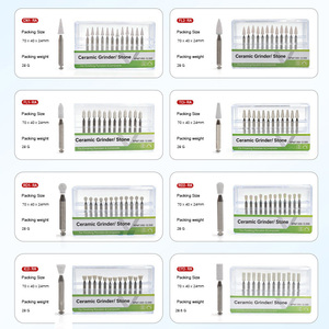 Fresa Blanca para Pulido de Composite Dental de Baja Velocidad, Forma de Cono Redondo - Product Image 3