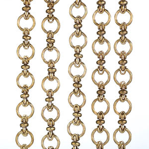 Cadena de Latón Crudo de Alta Calidad Estilo Hip Hop para Hombre y Mujer, Collares de Moda, Cadena Redonda Elegante en Rollo para Kit de Fabricación de Joyas - Product Image 1