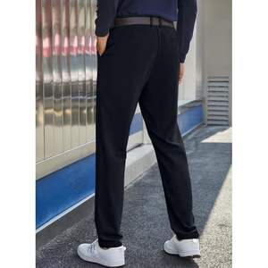 Pantalones de vestir elásticos ajustados estampados para hombre 2025, pantalones casuales de golf y viaje con bolsillos prácticos - Product Image 1