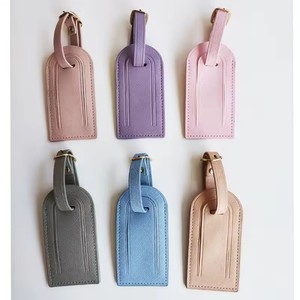 Etiqueta de Equipaje Personalizada de Cuero PU Saffiano para Maletas de Viaje, Etiquetas de Nombre Ajustables, Etiqueta de Equipaje Duradera para Aerolíneas - Product Image 2