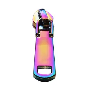 Metal Zipper Pulls Wholesale Bag Rainbow Puller Custom Metal Logo Zipper Pulls For Handbag