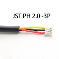 Kabel Perakitan Serial Elektronik DB9 RS232 ke JST PH2.0 3P dengan Selubung PVC
