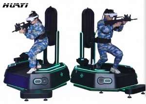 Macchina da gioco da tiro 9D VR per interni con rilevamento del movimento di 360 gradi Console di gioco VR VR per camminare <span class=keywords><strong>spazio</strong></span> piattaforma simulatore in piedi-metallo - Product Image 6