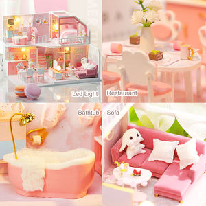 IIECREATE Vente en Gros <span class=keywords><strong>Maison</strong></span> Miniature Bricolage Puzzle en Bois 3D K-056 Pinellia Time <span class=keywords><strong>Maison</strong></span> <span class=keywords><strong>de</strong></span> <span class=keywords><strong>Poupée</strong></span> Miniature en Bois Jouet Éducatif - Product Image 3