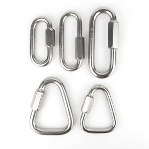 ห่วงโซ่ห่วงล็อคแบบห่วงโซ่รูปวงรีทำจากสเตนเลสสตีล304/316ห่วงโซ่การเชื่อมโยงที่รวดเร็ว Maillon Rapide รูปวงรี (สแตนเลส) - Product Image 6