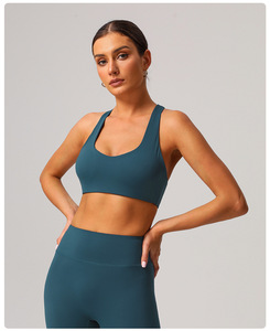 Ropa de Yoga para Fitness 2025 para mujer, sujetador de Yoga para correr al aire libre, almohadilla de pecho desmontable, sujetador de ejercicio de secado rápido desnudo - Product Image 2