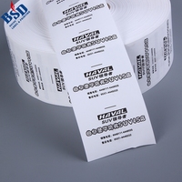 Vente flash - Étiquettes en taffetas de nylon à prix avantageux pour impression par transfert thermique/impression TTR/impression offset
