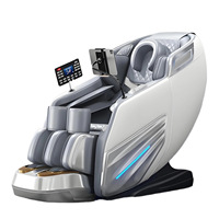 Sillón de Masaje Eléctrico de Lujo Multifuncional con Gravedad Cero, Riel SL, Activación por Voz, Masaje Mecánico 4D con Manos y Calefacción Corporal Completa