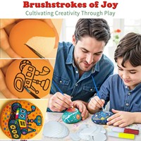 Fournitures artistiques, jouets, kits de peinture pour enfants, kit de peinture sur roche qui brille dans le noir, kit de peinture sur roche pour enfants de 6 à 12 ans, pour garçons et filles