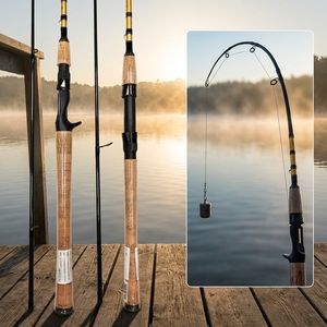 Canne à pêche télescopique 2 brins en carbone haute performance MH ML, action ultra-rigide pour la pêche au spinning et au casting, idéale pour le bar, la <span class=keywords><strong>carpe</strong></span>, les crevettes et la pêche en ruisseau. - Product Image 6