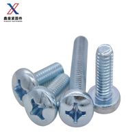 Vis cruciforme à tête plate chinoise personnalisée en acier inoxydable Vis à empreinte cruciforme à tête ronde en acier au carbone Système de mesure métrique