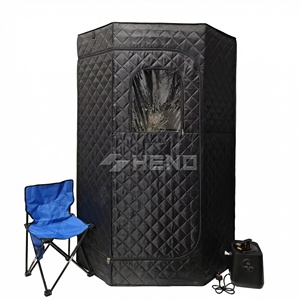 Sauna Eléctrica Portátil Moderna de Diseño Pentagonal en Acrílico para el Hogar, Ideal para Apartamentos y Salas de Estar - Product Image 1