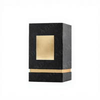Boîte de parfum en papier personnalisable de luxe, forme carrée, surface estampée à chaud, flacon vide, 30 ml, 50 ml, 100 ml, pour cadeau
