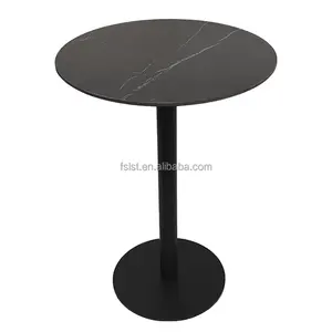 Modern Fashion Coffee Table Marble Round Table Customized AL Alloy Base Coffee Table