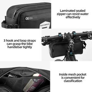 Échantillon gratuit Sac de guidon de vélo personnalisé de grande capacité imperméable pour vélo Sac de guidon de vélo d'extérieur Sac de guidon de vélo pour les voitures à pédales - Product Image 2